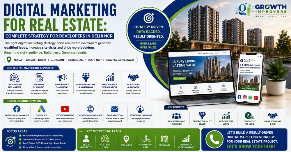 Digital Marketing for Real Estate: Complete Strategy for Developers in Delhi NCR
