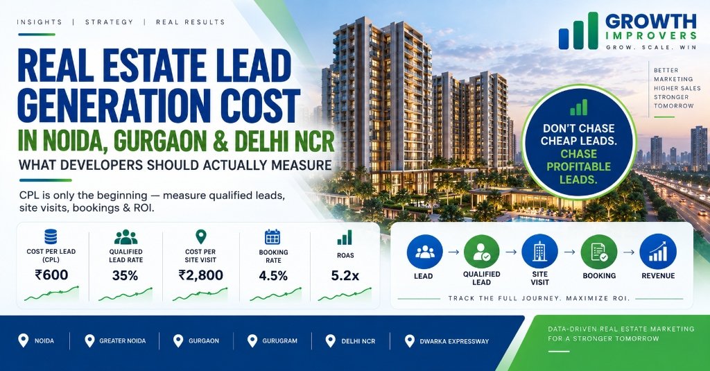 Real Estate Lead Generation Cost in Noida, Gurgaon & Delhi NCR: What Developers Should Actually Measure