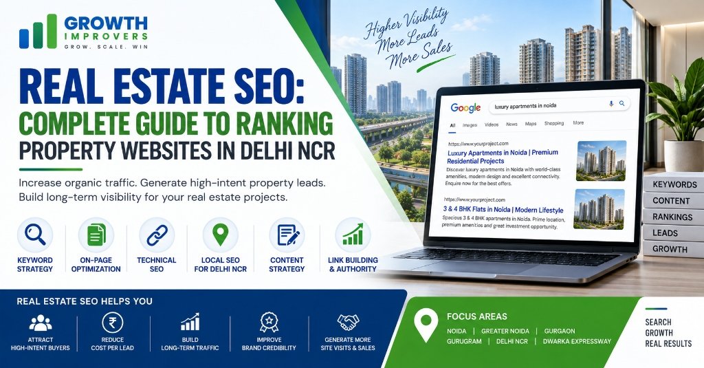 Real Estate SEO: Complete Guide to Ranking Property Websites in Delhi NCR