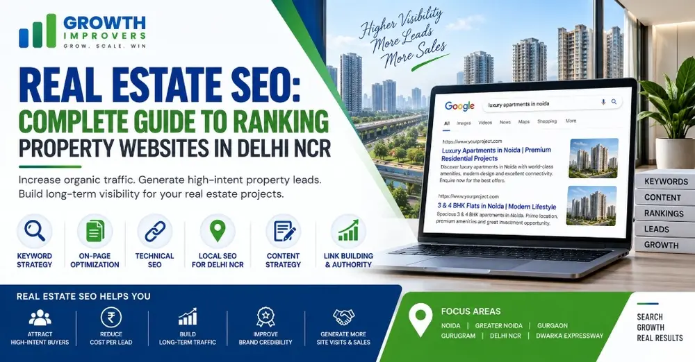 Real Estate SEO: Complete Guide to Ranking Property Websites in Delhi NCR