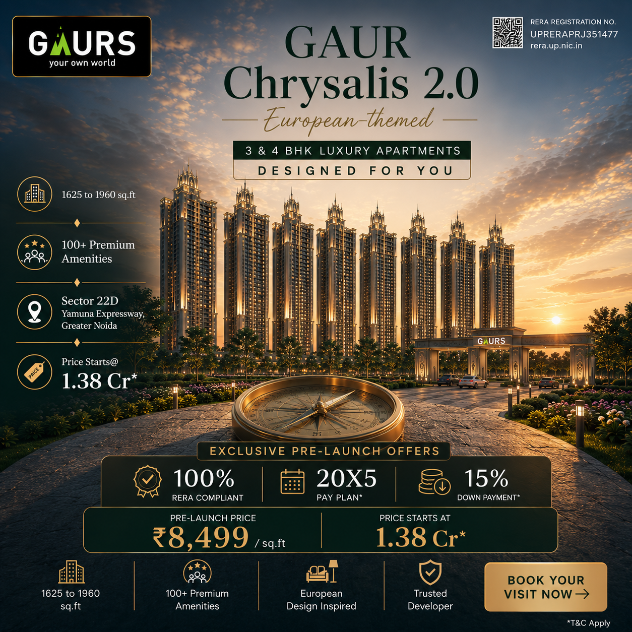 Gaur Chrysalis 2.0 by Gaurs Group - Luxury Group Housing