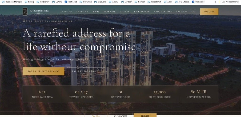 ATS Knightsbridge — Ultra-Luxury Residences Sector 124 Noida